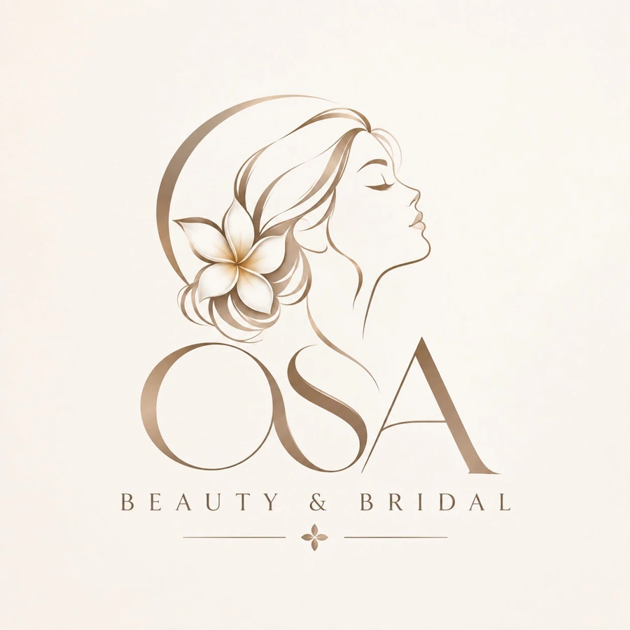 OSA Beauty & Bridal’s floral bridal profile logo